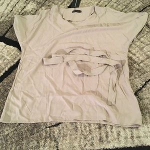 {Amaryllis} Loose Cut Linen Casual Top